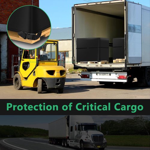 Zipper Pallet Cover,KY-HUAEN 900D Heavy Duty Pallet Covers Fits Large Pallets Up to 49.2" x 41.33" x 49.21" |Waterproof,Rip-Proof, Fade Resistant, With Fixed Rope (49.2" x 41.33" x 49.21")