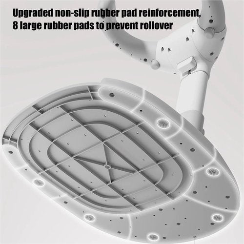 Baby Shower Stand,Infants Bath Support,Adjustable Height,Anti-Slip, with Armrest and Shower Head Holder,Ideal for 6-36 Months Toddler Standing Up Themselves