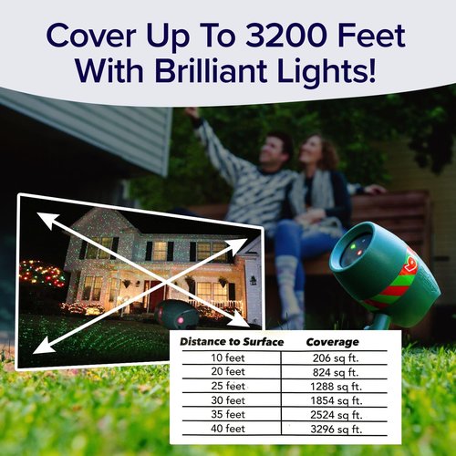 Star Shower Ultra 9 Outdoor Laser Holiday Projector with Remote, 2 Pack, AS-SEEN-ON-TV, New 2024 Model w/ 9 Unique Patterns, Showers Home w/Thousands of Lights, 3 Color Combinations, Up to 3200 Sq Ft