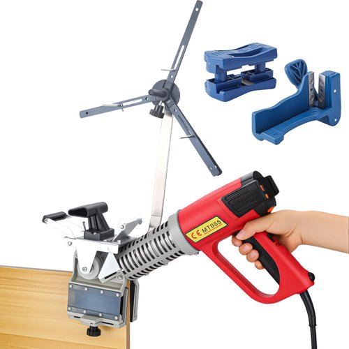 Helivivfy Edge Bander Woodworking Edge Banding Machine,110V Portable 2000W Edge Bander for Straight & Curved Edges, with Temperature Control
