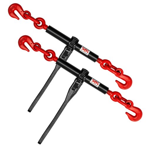 AFA Tooling 5/16"- 3/8" Chain Binders 6600LB Load Limit (2 Pack) | Heavy Duty G70 Ratchet Chain Binders for Secure Load Transport 19800LBS Breaking Strength | Electric Galvanized Anti-Rust Coating