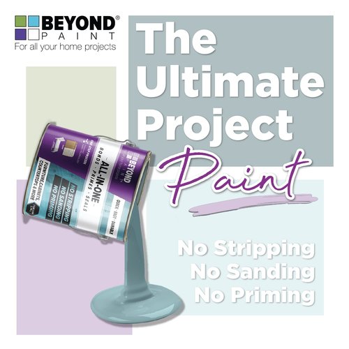 Beyond Paint Furniture, Cabinets and More All-in-one Refinishing Paint Gallon, No Stripping, Sanding or Priming Needed, Bright White, 3.79 Litre (BP24)