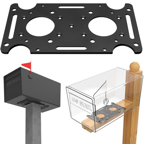 Mailbox Mounting Bracket, Plate for Post Mount Mailboxes, Compatible with Mail Boss, Architectural MAILBOXES, Gibraltar, hykolity, ShoppingOnBed, adoorn
