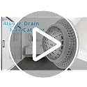 Large Grey Bathtub & Sink Drain Hair Catcher - Rustproof Zinc Alloy, Easy to Clean & Stay in Place