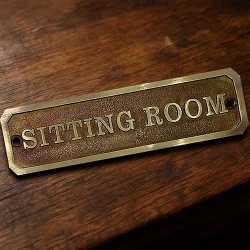 Personalized Brass Name Plate – Handmade Antique Bronze Sign with 3D Cast Letters| Custom Engraved Plaque| Easy to Install (15x6 cm)