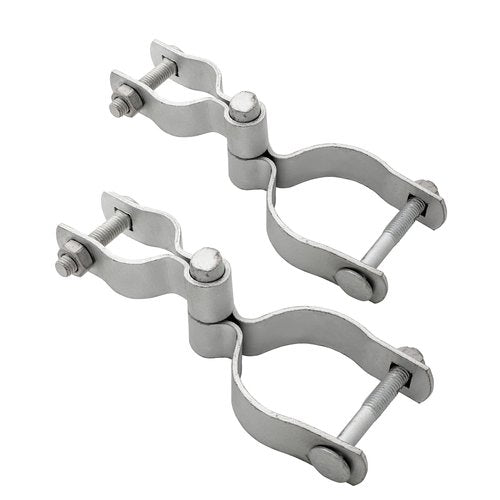HITTITE 1-3/8" x 2-3/8" Chain Link Fence Gate Post Hinge, Heavy Duty Gate Hinges with 1-3/8" Female Hinges （2 Piece） and 2-3/8" Male Hinges （2 Piece）, Nut/Bolt Included, 3mm Thickness.