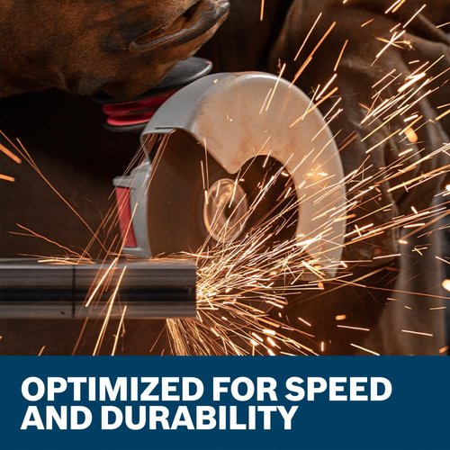 BOSCH TCWX1S450P10 4-1/2 in. X-Lock® Metal/Stainless Steel Cutting Wheels - 10 Pack, 60 Grit, Type 1/41