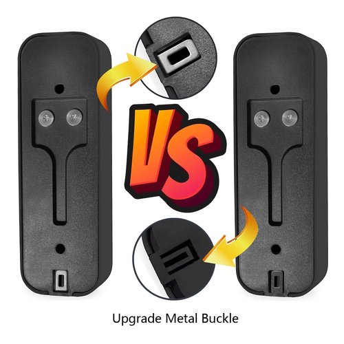 Blink Doorbell Backplate, Blink Doorbell Mount, Upgrade 2 Holes Metal Tab Blink Doorbell Backplate Replacement, Blink Doorbell Accessories, Mounting Plate with Blink Key Replacement