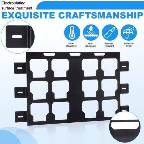 MorningRo Mounting Plate Compatible with Milwaukee/Packout Toolbox Aluminum Steel Mounting Base Storage Toolbox on Wall or Floor (Full Plate)
