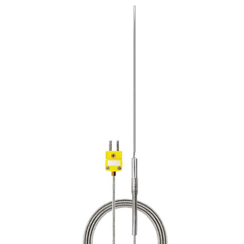 PerfectPrime TL1915SL K-Type Inconel 600 Flexible Thermocouple Temperature Sensor Probes -40~2012°F, 1.6mm / 150mm