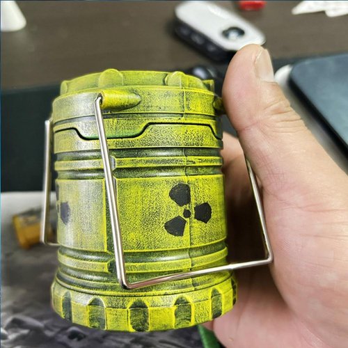 ISZIIZRH Miniature Nuclear Reactor Lamp - Collapsible Portable for Camping, Emergency, Bedroom Decor & Table Centerpiece (C1)