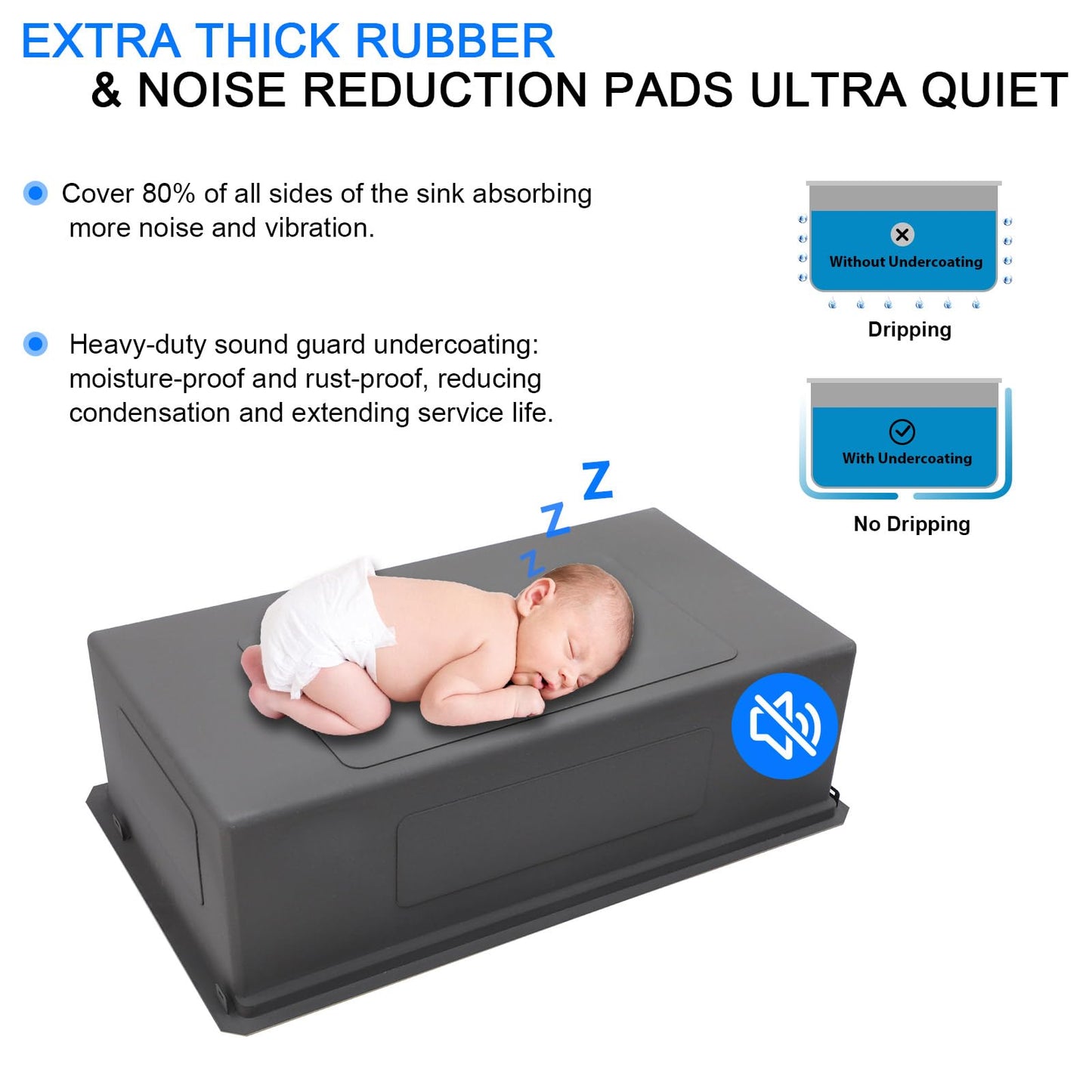 Donsdey 36 Inch Brushed Gold Undermount Workstation Kitchen Sink 36''x19'' Stainless Steel Single Bowl Undermount Large Capacity Sink with Luxury Accessories Handmade Deep Bowl Sinks