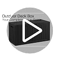 KAMABOKO Black Outdoor Storage Box 150 Gallon Waterproof Deck Storage Chest