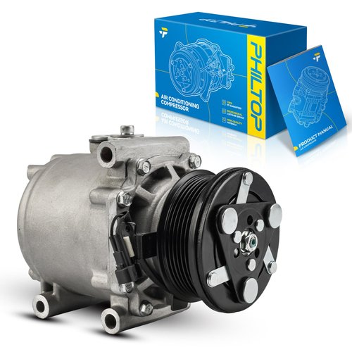 PHILTOP 78542 AC Compressor Compatible with Explorer 2002-2005 4.0L, Explorer Sport Trac 2002-2005, Mountaineer 2002-2005 4.0L, Explorer Sport 2002-2003, Air Conditioning Compressor with Clutch