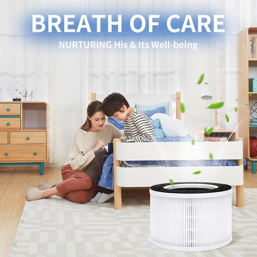 AP-H400 Replacement Filter Compatible with Homedics 2-in-1 Air Purifier, 3-in-1 High-efficiency filter with Activated Carbon Filter, 1-Pack