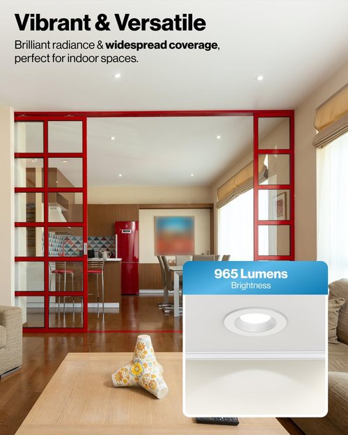 Sunco 4 Inch LED Recessed Lights, Retrofit Can Lighting, 660 LM, 11W (40W Equivalent), Selectable CCT 2700K/3000K/3500K/4000K/5000K, Dimmable, Baffle Trim, Replacement Conversion Kit UL 4 Pack.
