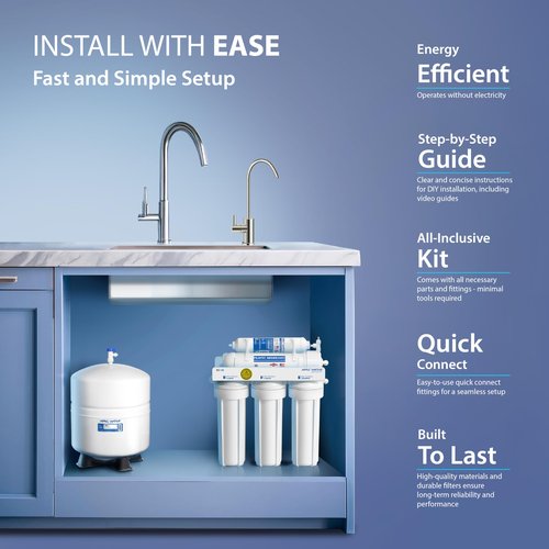 APEC Water Systems RO-90 Ultimate Series Top Tier Supreme Certified High Output 90 GPD Ultra Safe Reverse Osmosis Drinking Water Filter System, Chrome Faucet