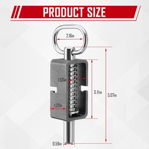 SPARKWHIZ Weld-On 5/8" Spring Latch Assembly with Plain Tube, Trailer Gate Latch, Pack of 2