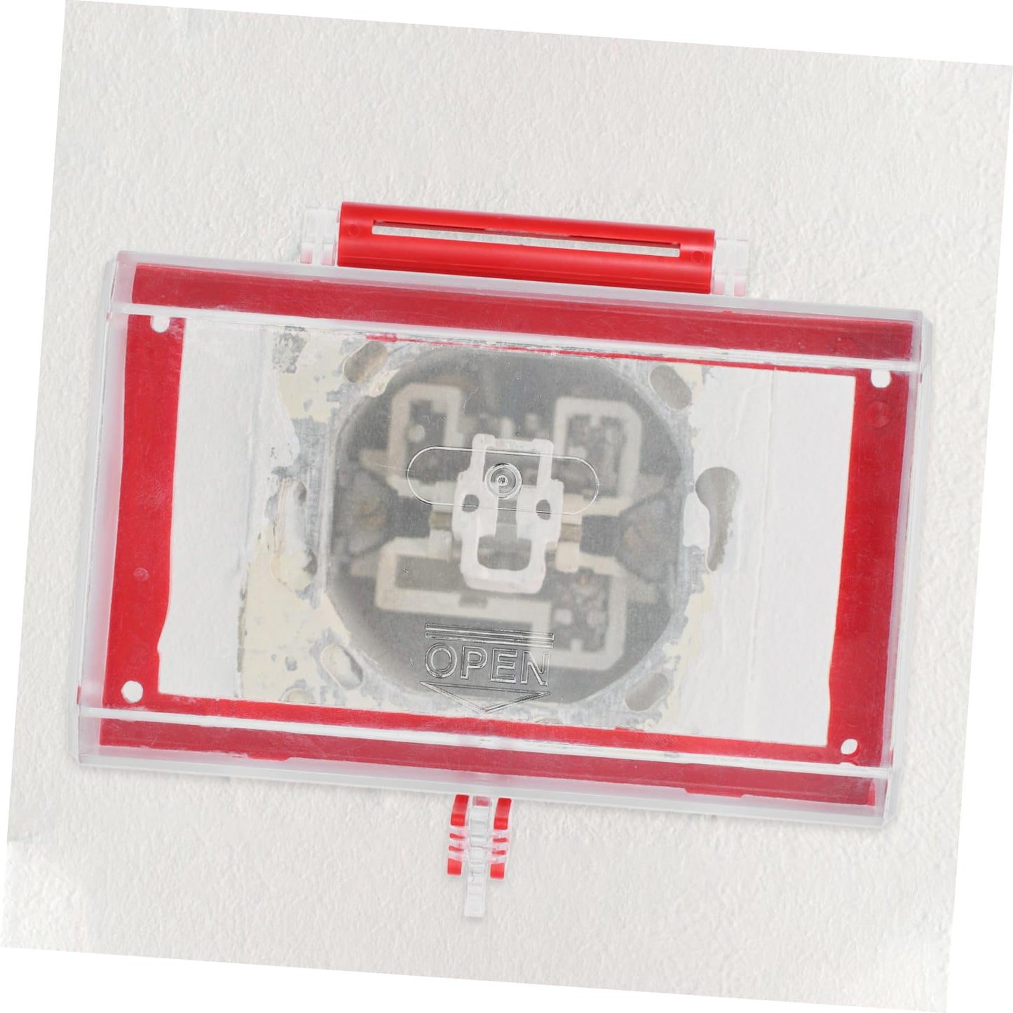 PRETYZOOM Oversize Push Button Cover Transparent Emergency Stop Switch Protector for Electrical Equipment Quick Shutdown Switch Protection Box