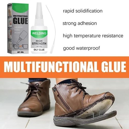 Pickelect Welding High-Strength Oily Glue, 50g Multipurpose Glue Welding High-Strength Oily Glues, for Metal, Wood, Ceramics, Leather, Glass (1pcs)