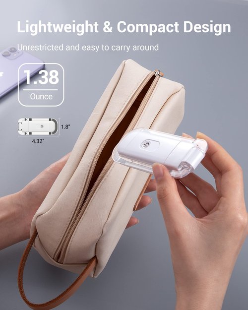 DEWENWILS Book Reading Light, Amber Warm Clip On LED with 3 Adjustable Brightness for Eye Protection, Rechargeable USB, Perfect for Bookworms, Kids (White)