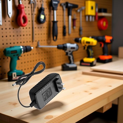 Black 18V 1A AC Battery Charger -Li-Ion- for Warrior Cordless Drill and Flash,Power Tool Battery Chargers, Battery Packs and Chargers, Parts and Accessories