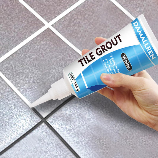 2 Pack Grout Paint Pen Kit - Fast Drying Grout Filler and Sealer for Bathroom, Kitchen Tile Joints and Gaps (White)