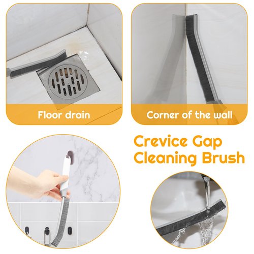 SUOXU Cleaning Brush Grout Scrub Brush,Home Kitchen Bathroom Window Gap Cleaning Tools,4 pcs Hard Bristle Scrubbing Brush,Kitchen Bathroom Tile Toilet Home Essentials Cleaner Household Use
