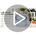 Lid Plug Replacement for Vitamix 64oz Low Profile Containers – 2-Pack (Pro750/7500/5300/6500/300)