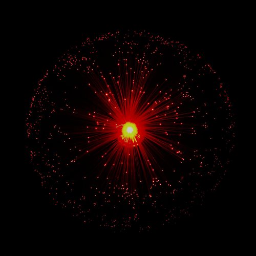 JALORDE 14 inch Fiber Optic Mood Novelty Lamps Lighting Lite with Color-Changing Crystals Base (1)