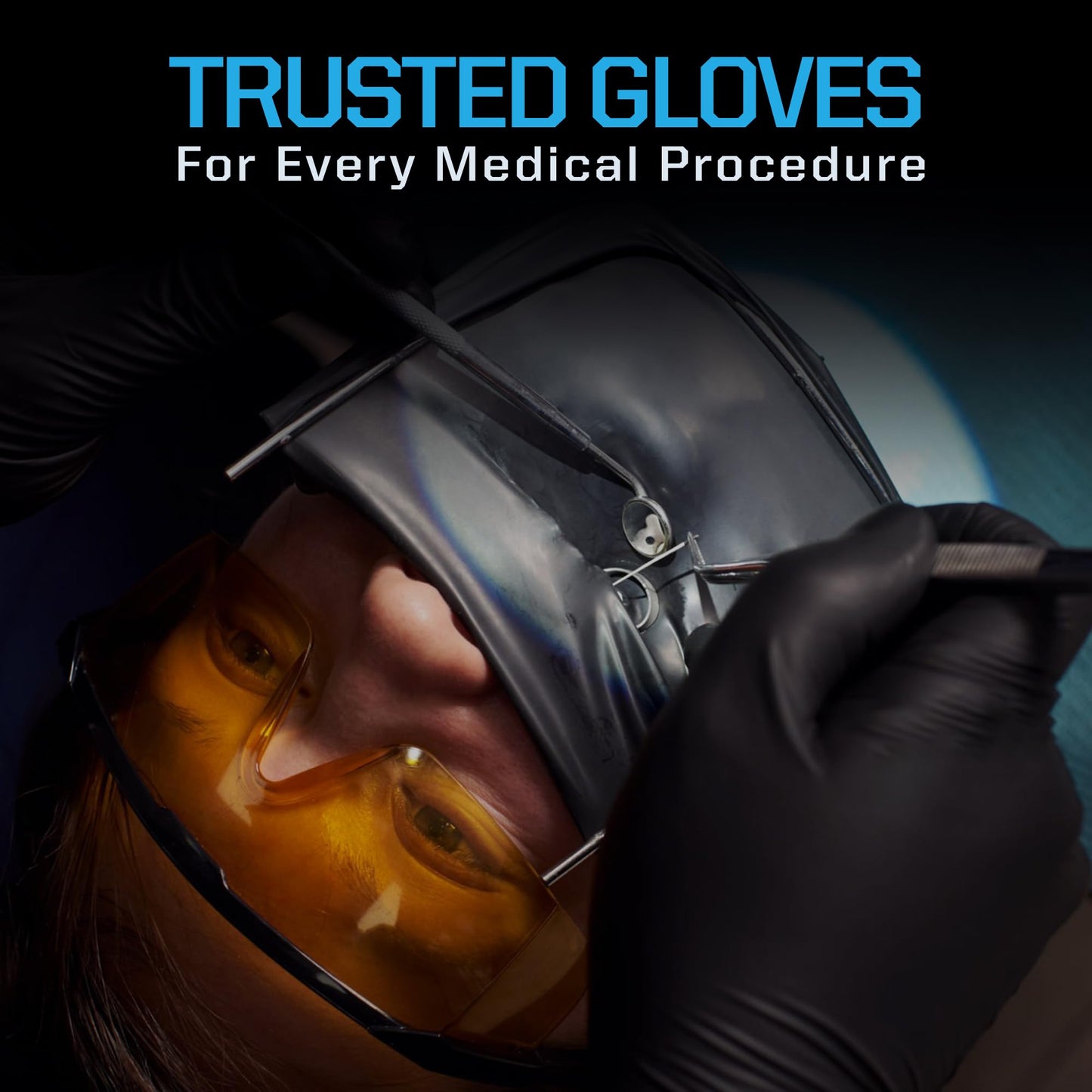 Pyrsiva 6Mil Black Nitrile Disposable Medical Exam Gloves - Heavy Duty 1000 PCS Gloves Powder-Free Latex-Free - Doctors, Nurses, Chefs, Mechanics, Cleaning, Food Prep & More