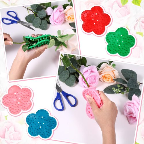 4 pcs Rose Thorn Stripper Tool, Flower Thorn and Leaf Stripping Tools, Professional Rose Stripper Thorn Remover Tool Kit for Garden Flower Floral Arrangements