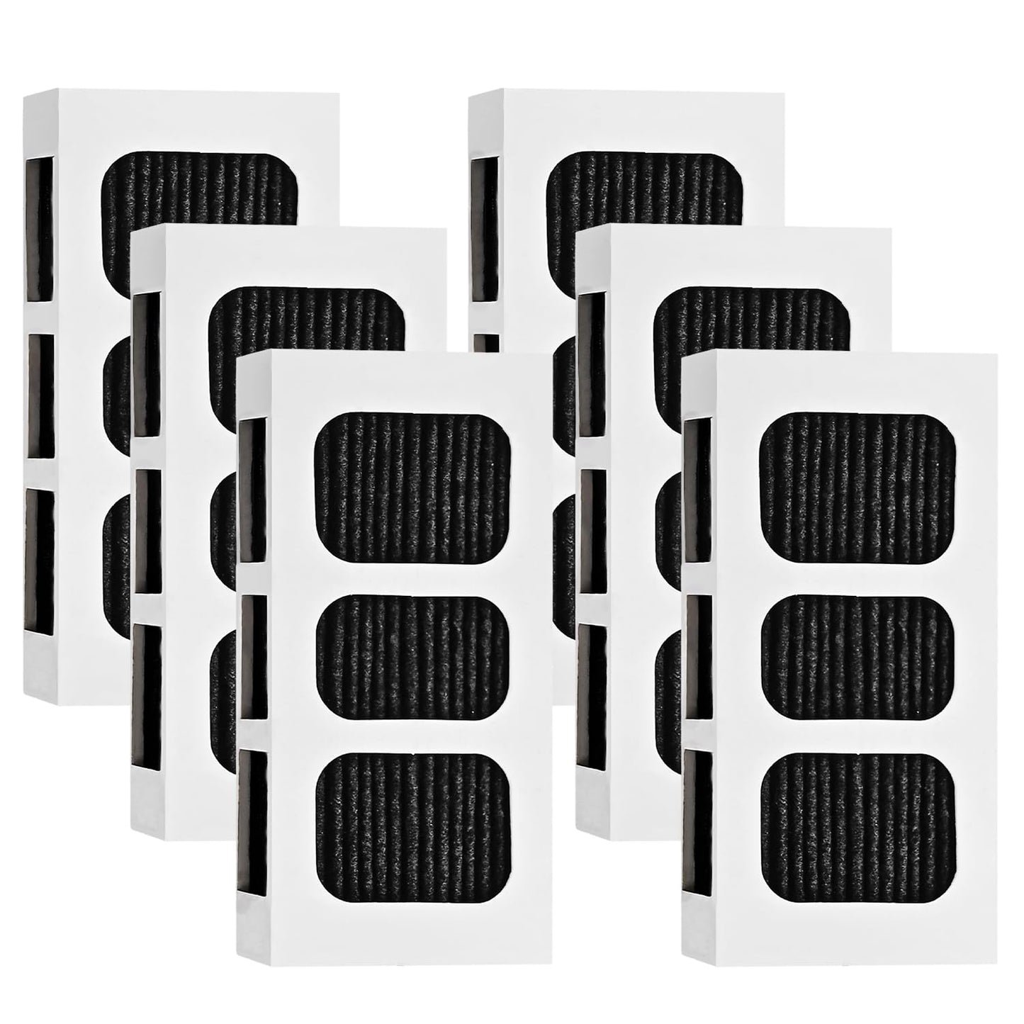 6 PACK Refrigerator Air Filter Replacement for Paultra2, Compatible with Frigidaire Pureair Ultra 2, Pure Air Ultra 2, Pureair Ultra II, Electrolux 242047805, 5303918847, EAP12364179