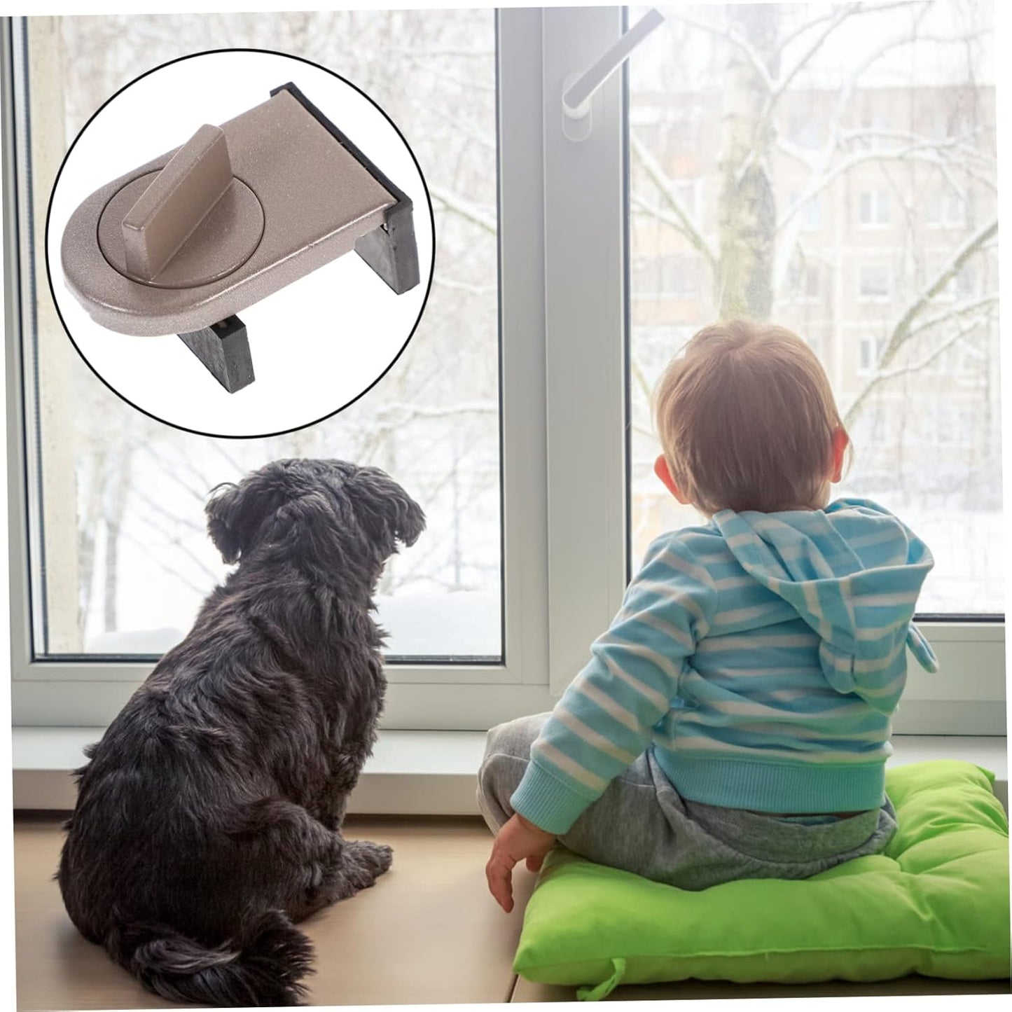 Sliding Door Lock for Boy Girl Window Safety Locks Boy Girl Easy Install Safety Non-slip Pad Thickened