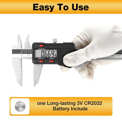UNIPEC Digital Caliper Measuring Tool, Micrometer Caliper,Stainless Steel Vernier Caliper with Large LCD Screen,Easy Switch, 6 inch,Inch and Millimeter Conversion