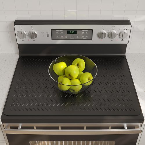 GUDEYIHE Stove Top Covers for Electric Stove, Thickened Premium Silicone Stove Mat for Glass Top Stove, 28 x 20 Glass Stove Top Cover Protector, Oven Range Top Cover, XL Dish Drying Mat