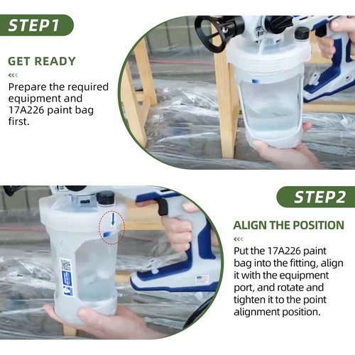 17A226 Paint Bags Compatible with Graco,17A226 for FlexLiner 32 oz (Clear 5PC)