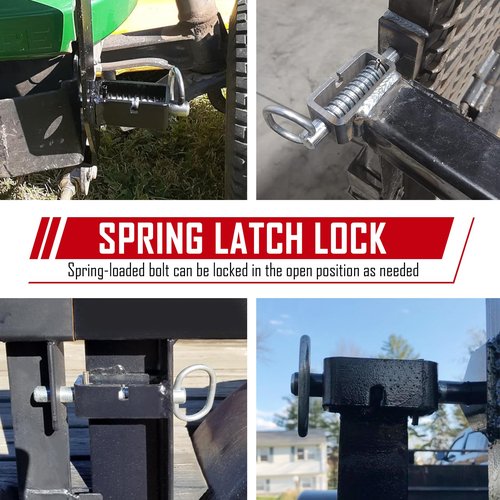 SPARKWHIZ Weld-On 5/8" Spring Latch Assembly with Plain Tube, Trailer Gate Latch, Pack of 2