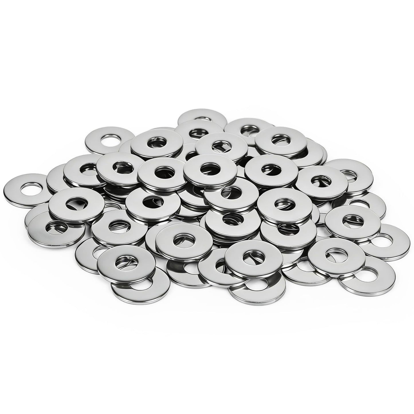 Etauwe 20-Piece M10 304 Stainless Steel Flat Washers, Screws Washers and Repair Washers for Industrial, Automotive and Home Use