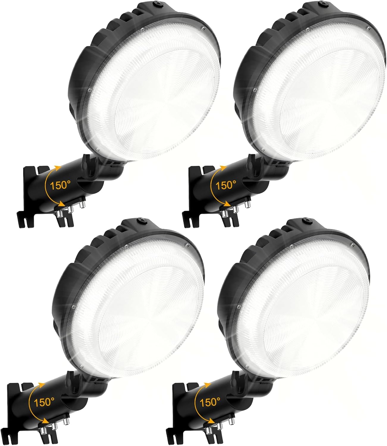 LED Barn Light, 150W 20000LM Yard Area Lights Dusk to Dawn Outdoor Lighting with Photocell 6500K Adjustable Angle Daylight IP66 Waterproof Street Lights for Security/Farmhouse/Garage