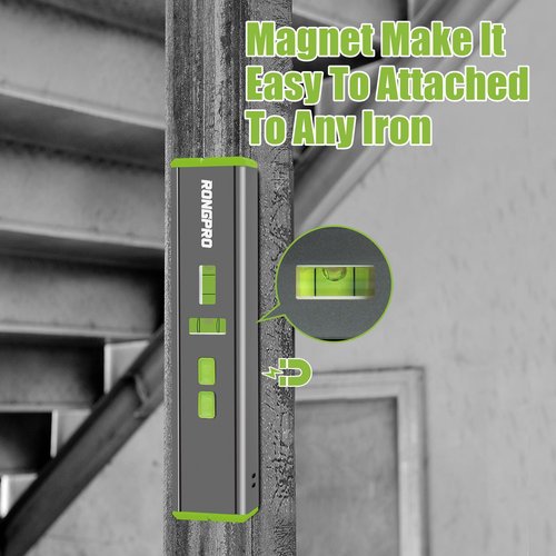 Laser Level with 90°/180° Bubbles and Magnetic - Multipurpose and Portable Design - Lazer Leveler Tool for Hanging Picture Wall Writig Home Renovation
