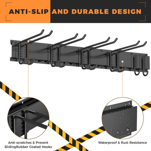 Madertool Garage Storage Organization System Ski Wall Rack Skis Mount Hanger Home Shed and Garage Snowboard Wall Rack System Holds Up to 350lbs