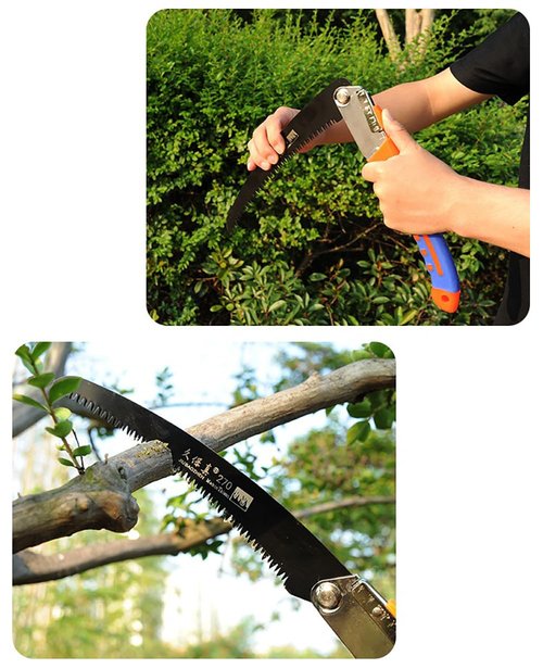 Takelablaze Folding Hand Saw Camping Saw Pruning Saws with Rugged 10.6 Inch Blade Folding Saws Razor Tooth Made with SK5 Steel for Tree Trimming Gardening Hiking