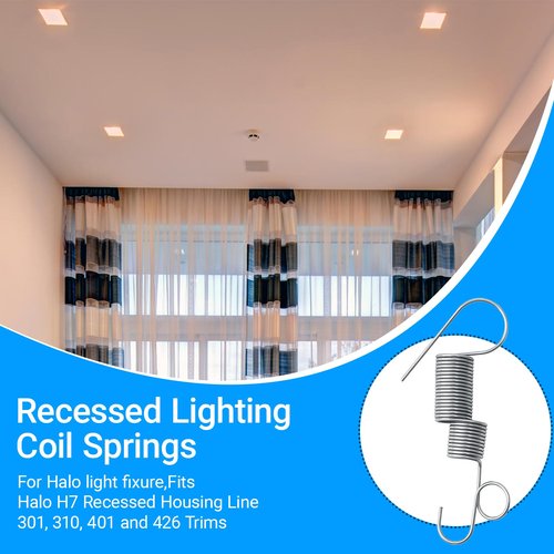 Recessed Lighting Coil Spring, Replacement Coil Springs for Trim, for Halo H7 Recessed Housing Series 301, 310, 401 and 426 Trim (10-Pcs)
