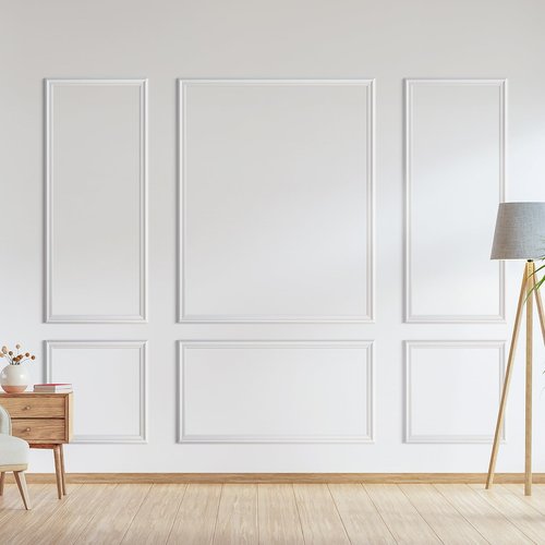 NOTASA Peel and Stick Wall Molding Kit, Accent Wall Panels for Interior Wall Decor with Double-Sided Tape, 3 Set Pre-Cut PS Wainscoting Panels (50 * 40 in)
