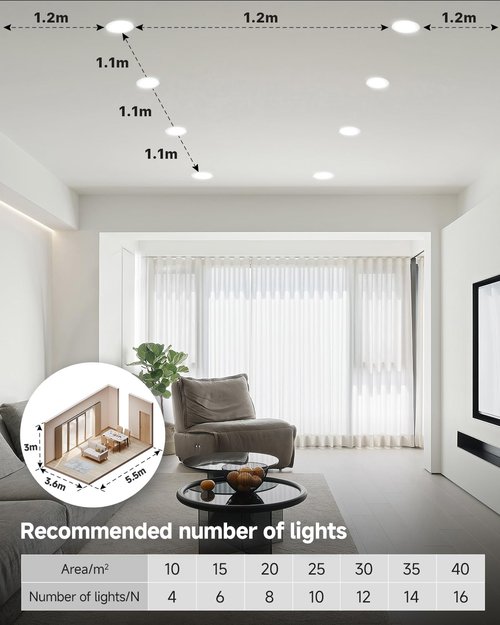 Ensenior 4 Pack 4 inch 5CCT LED Gimbal Led Recessed Light with Junction Box, 360°+90° Adjustable Directional Eyeball Lighting, Dimmable, 2700K/3000K/3500K/4000K/5000K, 950LM, 10W=85W-ETL&FCC