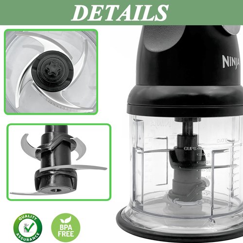 Blade for Ninja Food Chopper Bowl 16oz, Replacement Blade Part Compatible with Ninja Chopper Express NJ110GR丨QB900B Master Prep Food Processor丨QB1004 Blender
