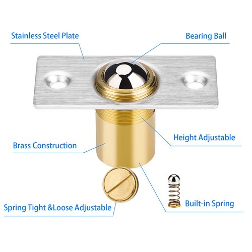 4Pack Door Ball Catch, Closet Door Ball Catch Hardware