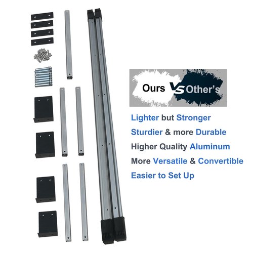BIGalleons Basement Ladder 5 Rung, 54in H Aluminum Window Well Ladders, Fire Escape Ladder in Humid Environments with Load Capacity up to 500lbs Egress, Escape or Bunk Bed Laddering