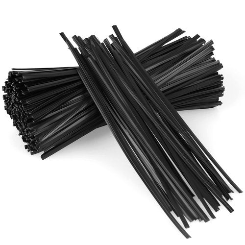 300 Pcs Plastic 5" Twist Ties for Bags, Bread, Household & Office Use